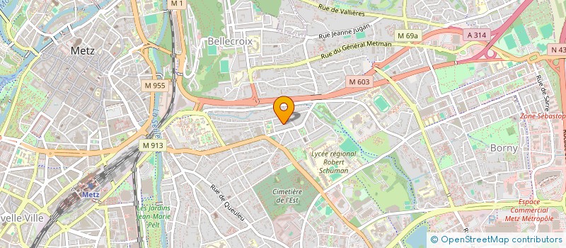 localisation de l'entreprise GREEN K  METZ