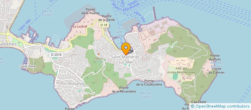 localisation de l'entreprise GREEN LABEL FARMABIO  SAINT-MANDRIER-SUR-MER