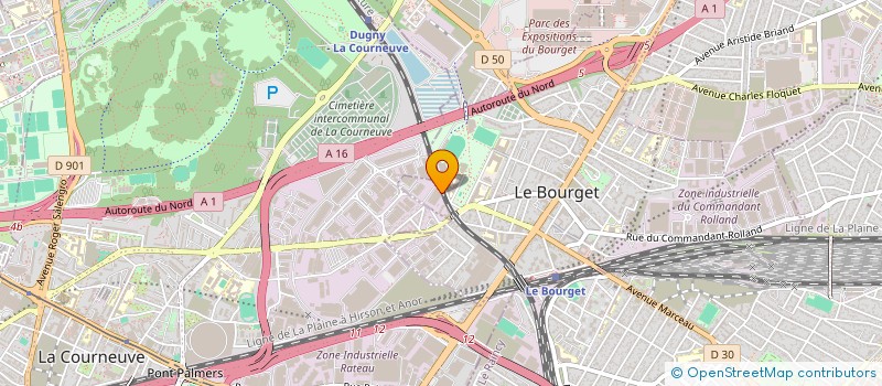 localisation de l'entreprise GREEN LAND à LE BOURGET
