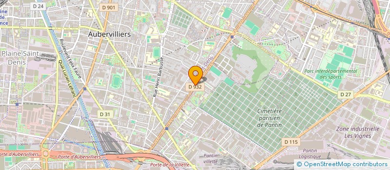 localisation de l'entreprise GREEN LEAF à AUBERVILLIERS