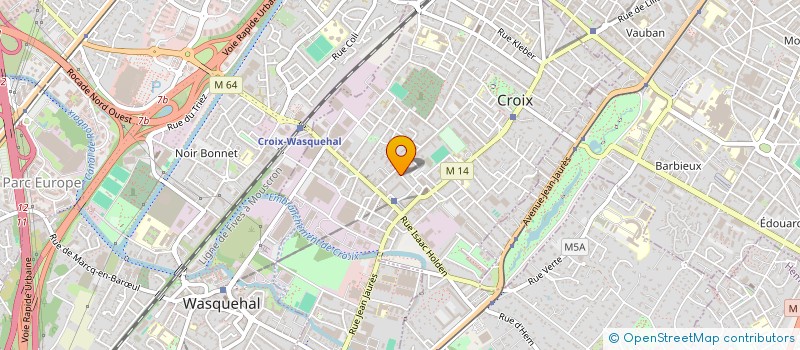 localisation de l'entreprise GREEN LEAF à CROIX