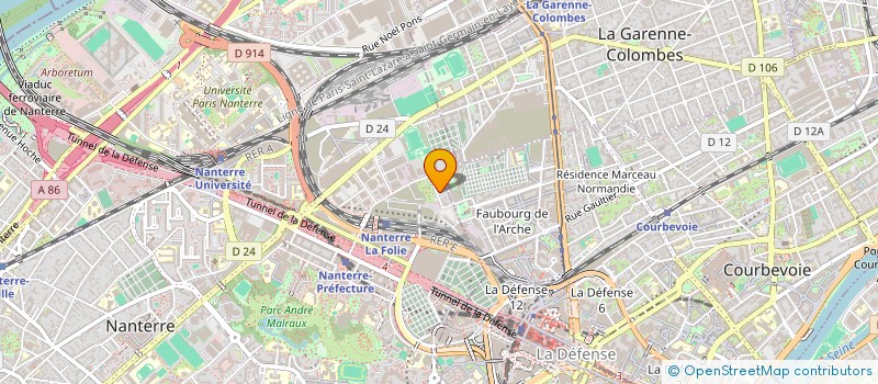 localisation de l'entreprise GREEN LIFE DISTRIBUTION  NANTERRE