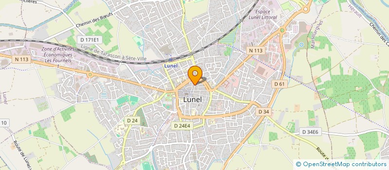 localisation de l'entreprise GREEN LIGHT TRANSPORT  LUNEL