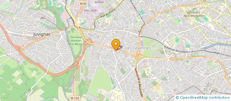 localisation de l'entreprise GREEN LIVING à MONTPELLIER
