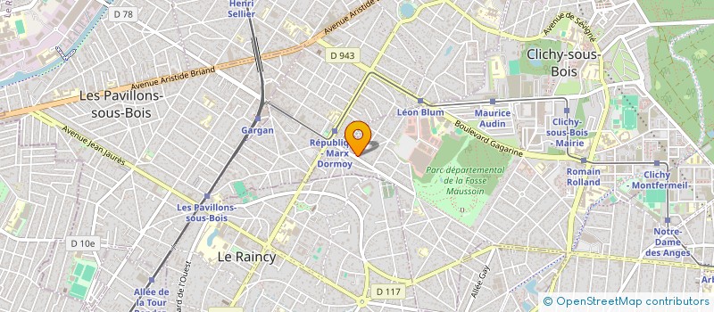 localisation de l'entreprise GREEN LOUNGE à CLICHY-SOUS-BOIS