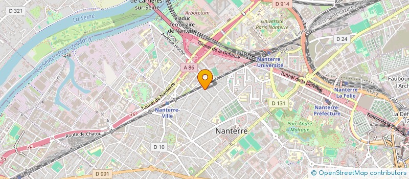 localisation de l'entreprise GREEN MAD  NANTERRE