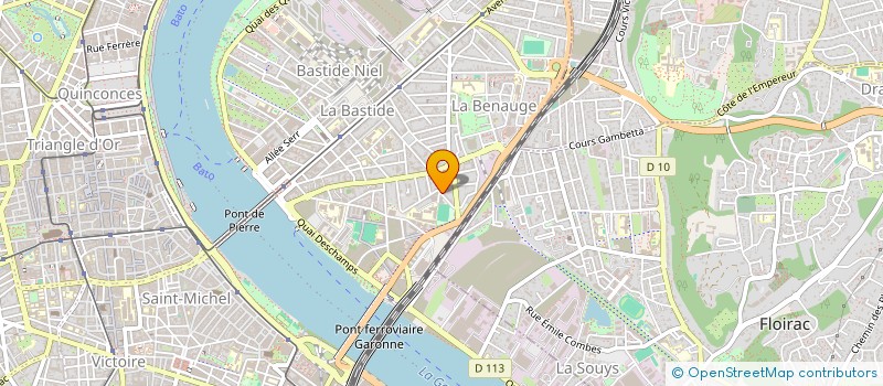 localisation de l'entreprise GREEN MESSENGER à BORDEAUX