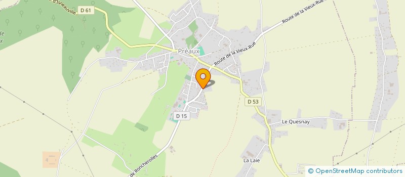 localisation de l'entreprise GREEN NATURE  PREAUX