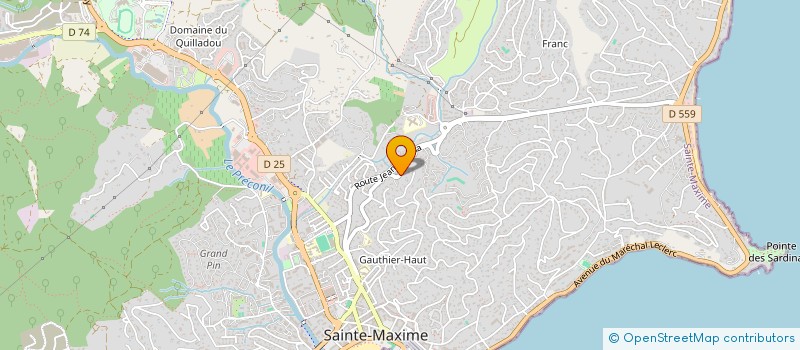 localisation de l'entreprise GREEN OFFICE à SAINTE-MAXIME