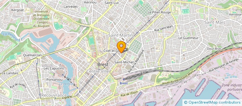 localisation de l'entreprise GREEN OUEST ENR à BREST