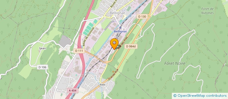 localisation de l'entreprise GREEN OUTSIDE à BELLIGNAT
