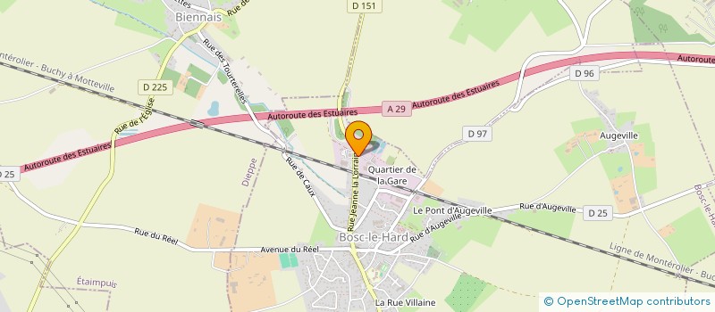 localisation de l'entreprise GREEN PACK à BOSC-LE-HARD
