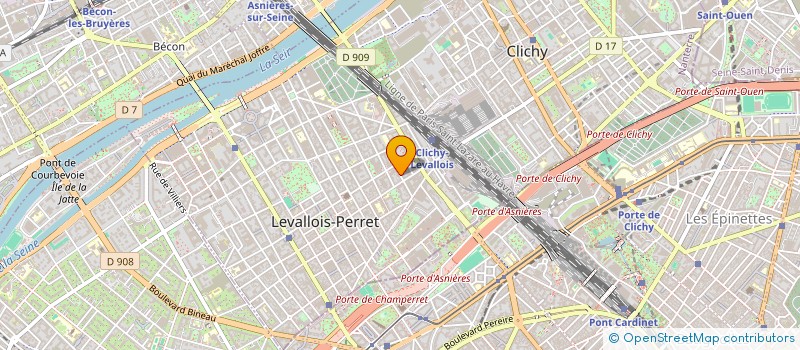 localisation de l'entreprise GREEN PAGE à LEVALLOIS-PERRET