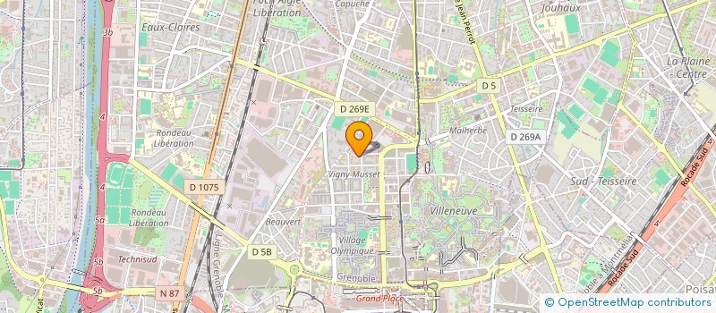 localisation de l'entreprise GREEN PARC 73  GRENOBLE