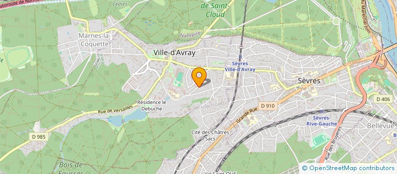 localisation de l'entreprise GREEN-PARK  VILLE-D'AVRAY