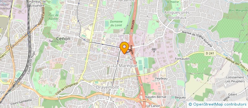 localisation de l'entreprise GREEN PARK INVEST  CENON