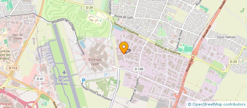 localisation de l'entreprise GREEN PAYSAGES à CHASSIEU