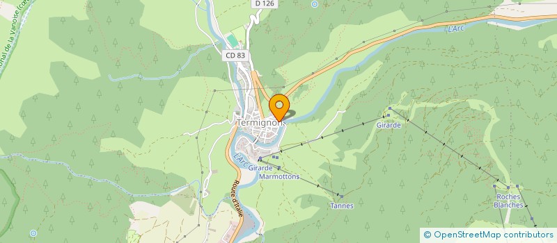 localisation de l'entreprise GREEN PIF HABITAT  VAL-CENIS