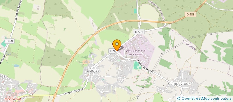 localisation de l'entreprise GREEN PLANETE  LA LOUBIERE