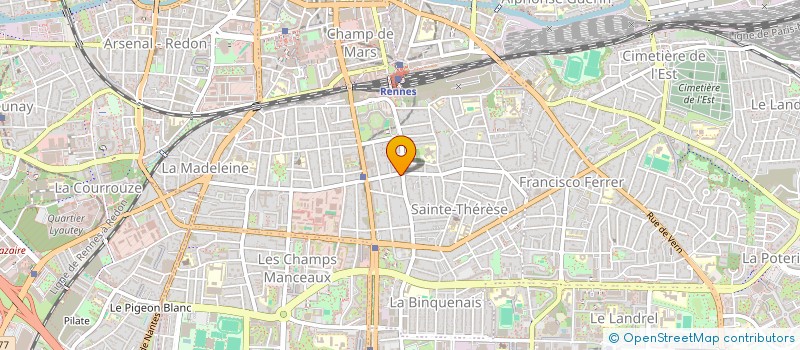 localisation de l'entreprise GREEN PLANETE STN  RENNES