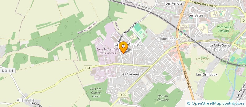 localisation de l'entreprise GREEN POUTOU à VERNOUILLET