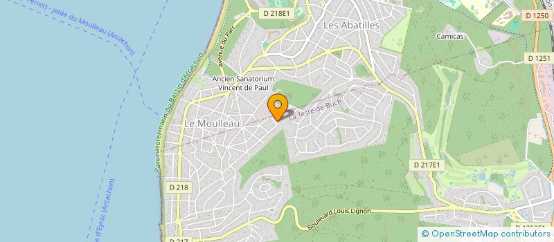 localisation de l'entreprise GREEN POWER à LA TESTE-DE-BUCH