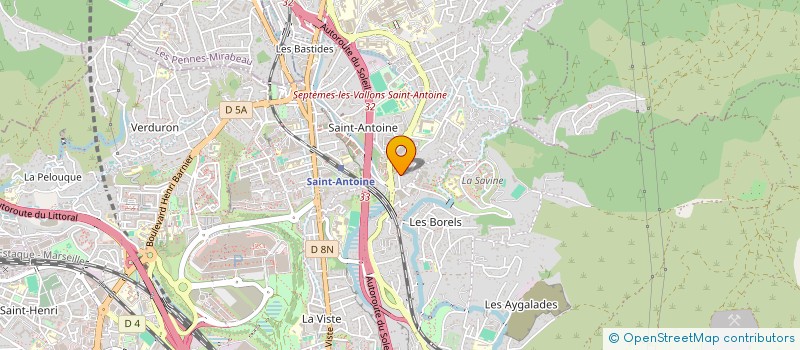 localisation de l'entreprise GREEN POWER à MARSEILLE