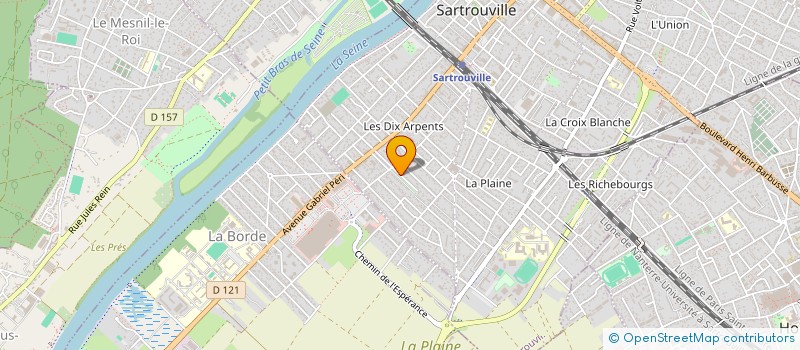 localisation de l'entreprise GREEN POWER BATIMENT  SARTROUVILLE