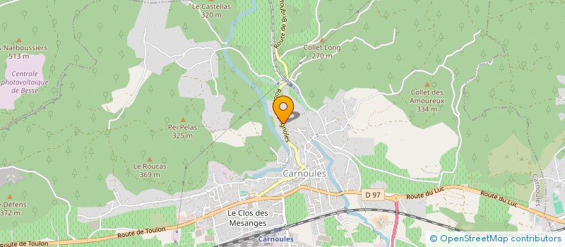 localisation de l'entreprise GREEN PRO  CARNOULES