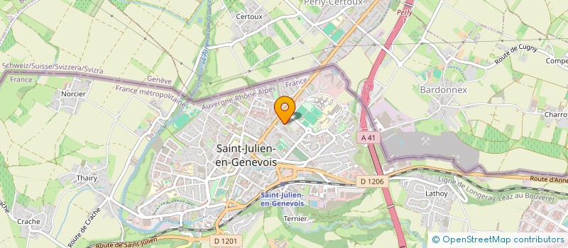 localisation de l'entreprise GREEN REGAL  SAINT-JULIEN-EN-GENEVOIS