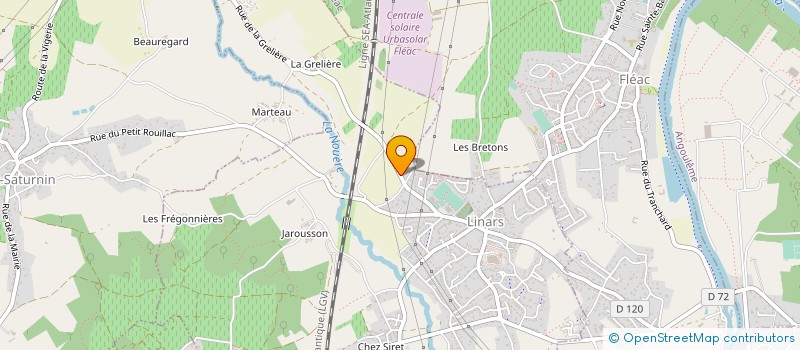 localisation de l'entreprise GREEN ROBOTIC à LINARS