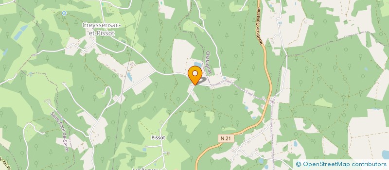 localisation de l'entreprise GREEN SCOPE  CREYSSENSAC-ET-PISSOT