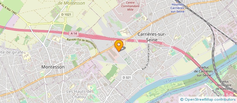 localisation de l'entreprise GREEN SERVICE à CARRIERES-SUR-SEINE