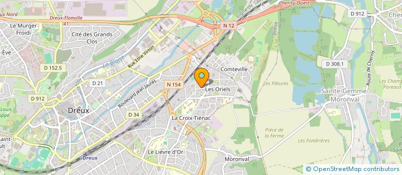 localisation de l'entreprise GREEN SERVICES à DREUX