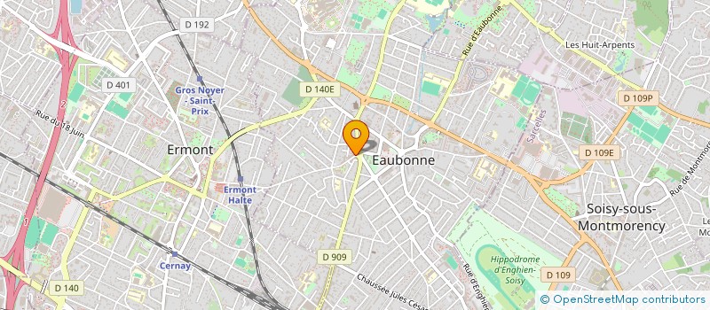 localisation de l'entreprise GREEN SERVICES VTC à EAUBONNE