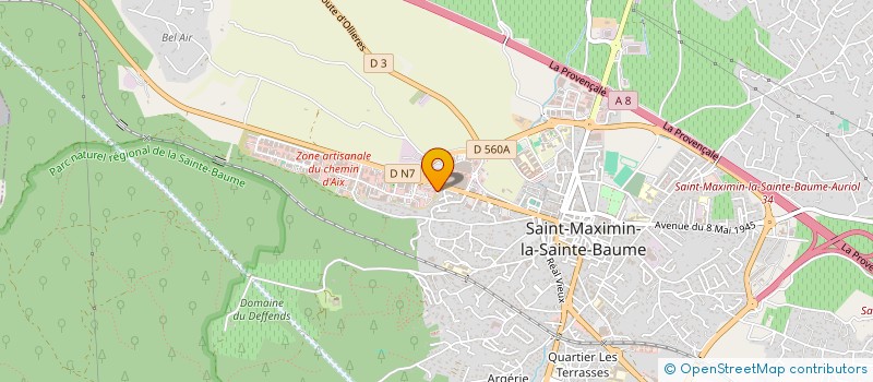 localisation de l'entreprise GREEN SHIPPING HOLDING à SAINT-MAXIMIN-LA-SAINTE-BAUME