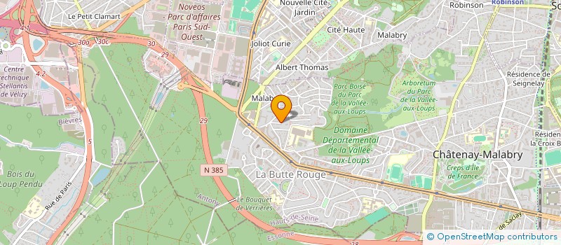 localisation de l'entreprise GREEN SOFT à CHATENAY-MALABRY