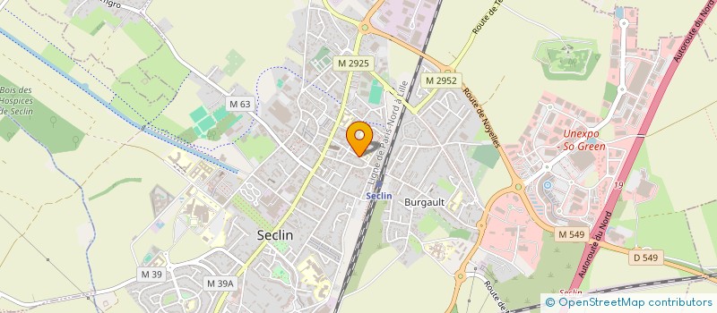 localisation de l'entreprise GREEN SPACE à SECLIN