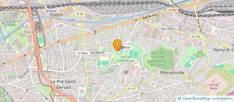 localisation de l'entreprise GREEN SWITCH MERIDIAN à PANTIN