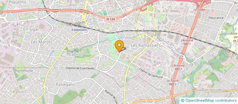 localisation de l'entreprise GREEN-TAF à COLOMIERS