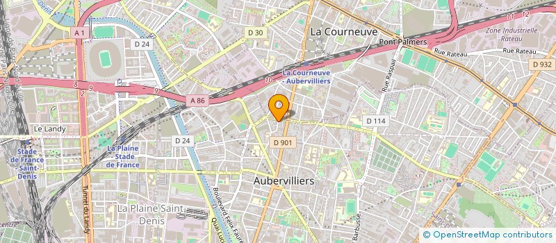 localisation de l'entreprise GREEN TAXI CAB à AUBERVILLIERS
