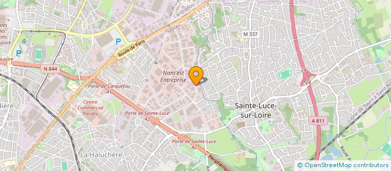 localisation de l'entreprise GREEN TEAM ENERGIE à NANTES