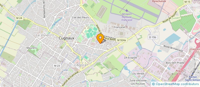 localisation de l'entreprise GREEN TECH SUD FRANCE  CUGNAUX