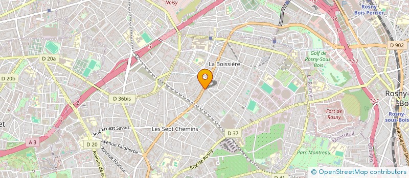 localisation de l'entreprise GREEN TECHNO BAT à MONTREUIL