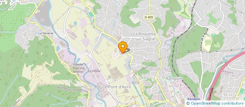 localisation de l'entreprise GREEN TOUCH à LA ROQUETTE-SUR-SIAGNE