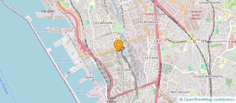 localisation de l'entreprise GREEN TRANSPORTS à MARSEILLE