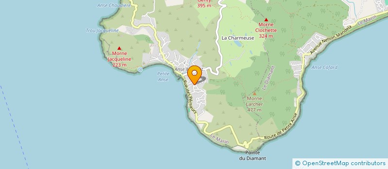 localisation de l'entreprise GREEN TURTLE BAY à ANSES D'ARLET