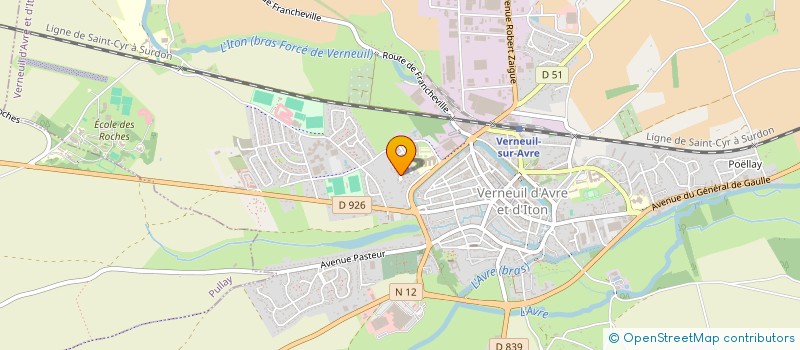 localisation de l'entreprise GREEN UPKEEP  VERNEUIL D'AVRE ET D'ITON