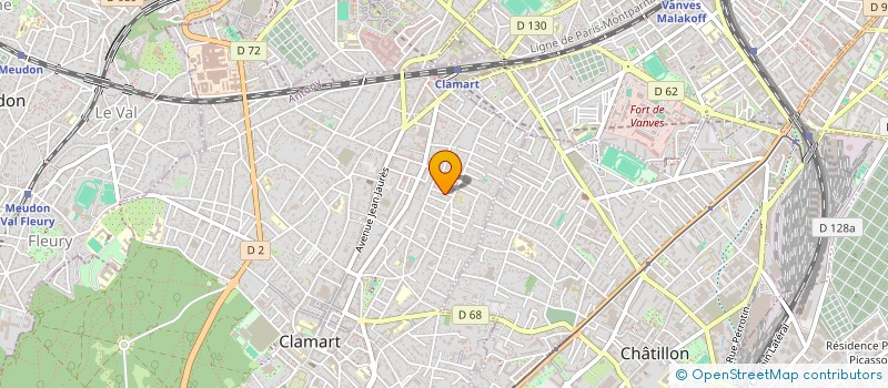 localisation de l'entreprise GREEN V à CLAMART