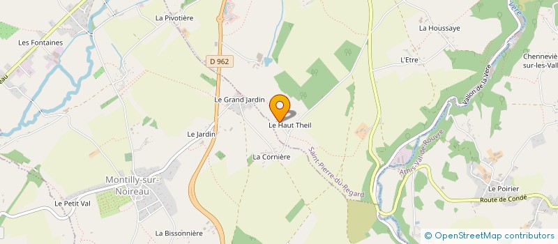 localisation de l'entreprise GREEN VALLEY PRODUCTION à SAINT-PIERRE-DU-REGARD